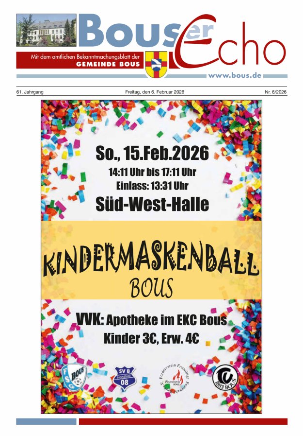 Bouser Echo Titelblatt 06/2026