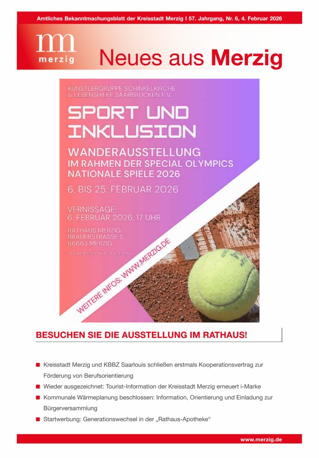 Neues aus Merzig Titelblatt 06/2026