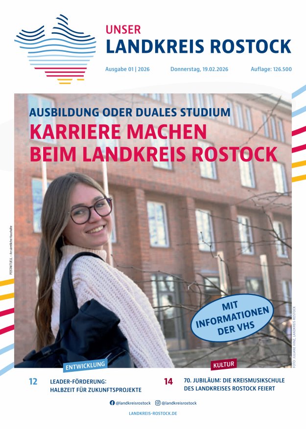 Unser Landkreis Rostock Titelblatt 01/2026