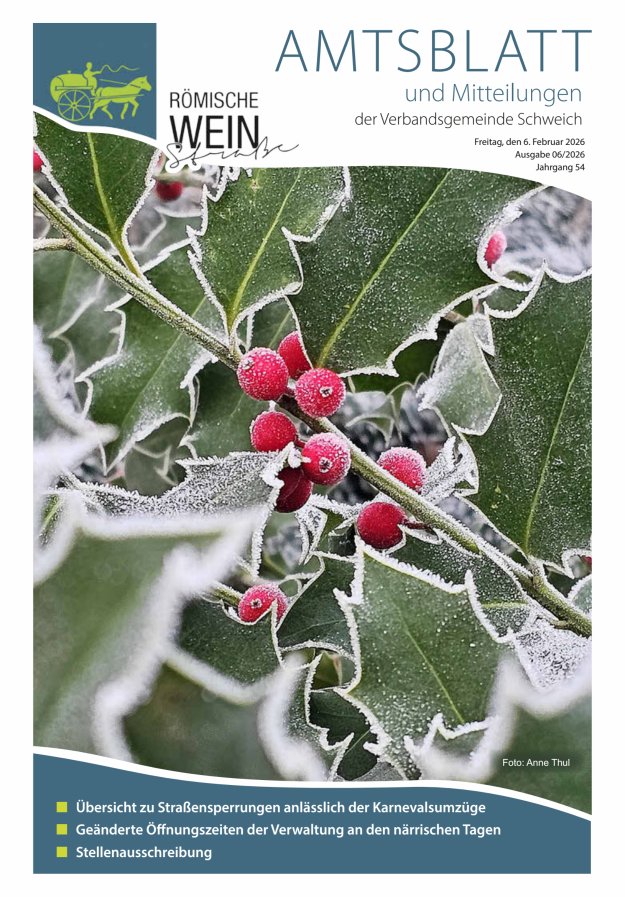 Amtsblatt VG Schweich Titelblatt 06/2026