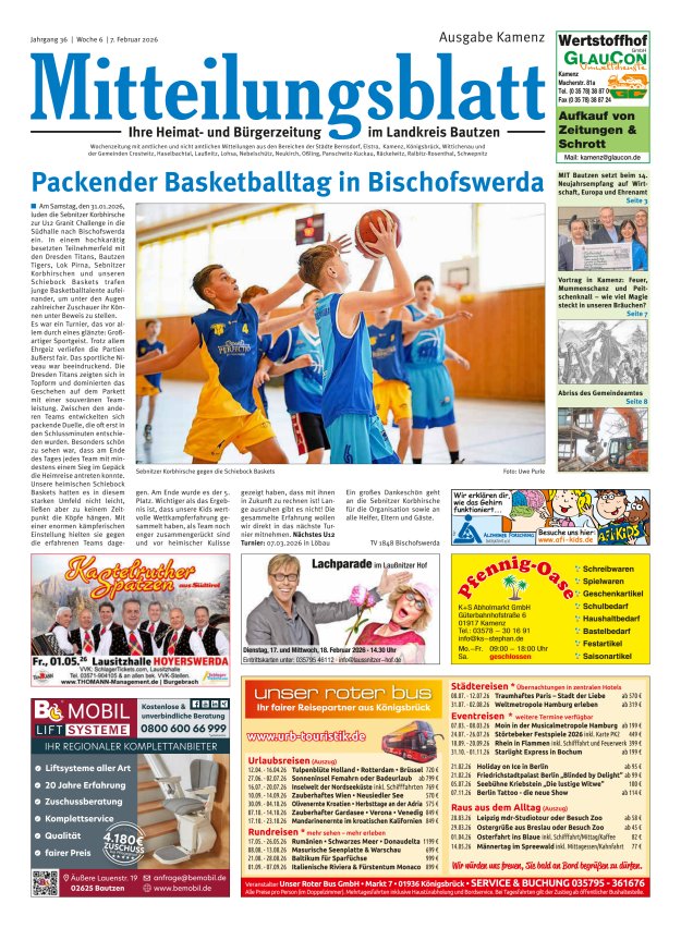 Mitteilungsblatt LK Bautzen Ausgabe Kamenz Titelblatt 05/2026