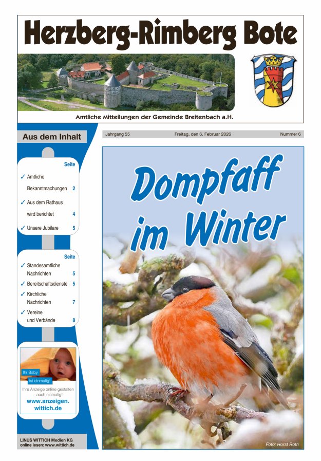 Herzberg-Rimberg Bote Titelblatt 06/2026