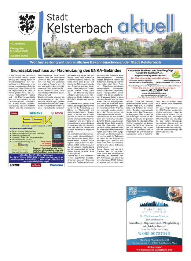 Kelsterbach aktuell Titelblatt 06/2026