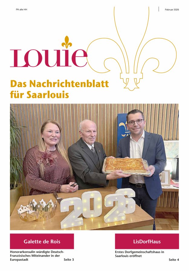 Louie - Nachrichtenblatt für Saarlouis Titelblatt 02/2026