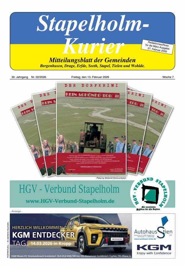 Stapelholm-Kurier Titelblatt 02/2026