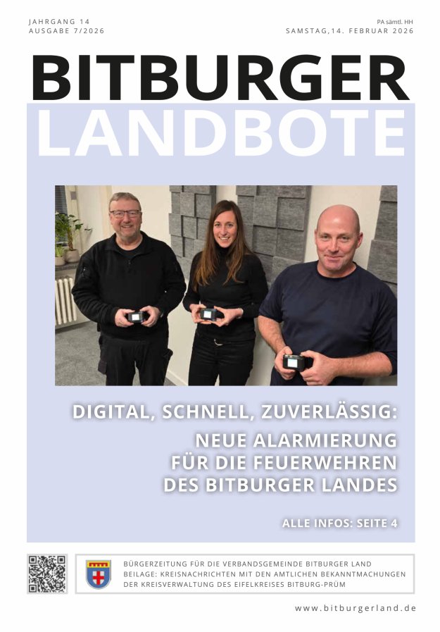 Bitburger Landbote Titelblatt 07/2026
