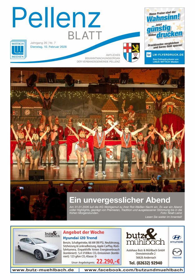 Pellenzblatt Titelblatt 07/2026