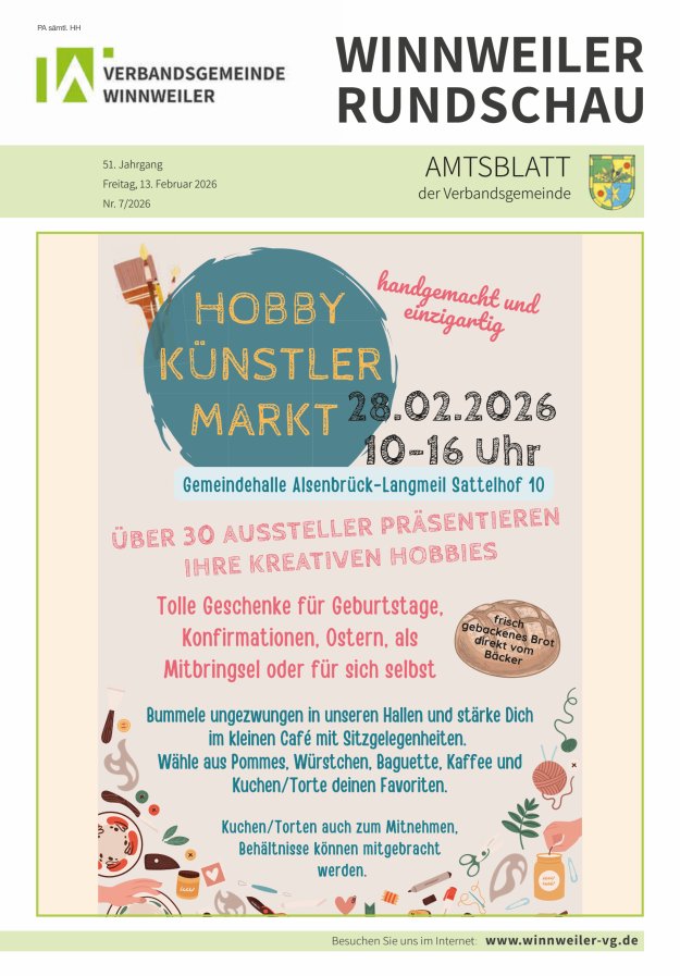 Winnweiler Rundschau Titelblatt 07/2026