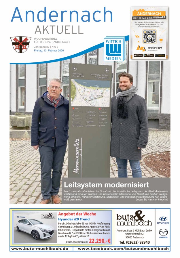 Andernach aktuell Titelblatt 07/2026
