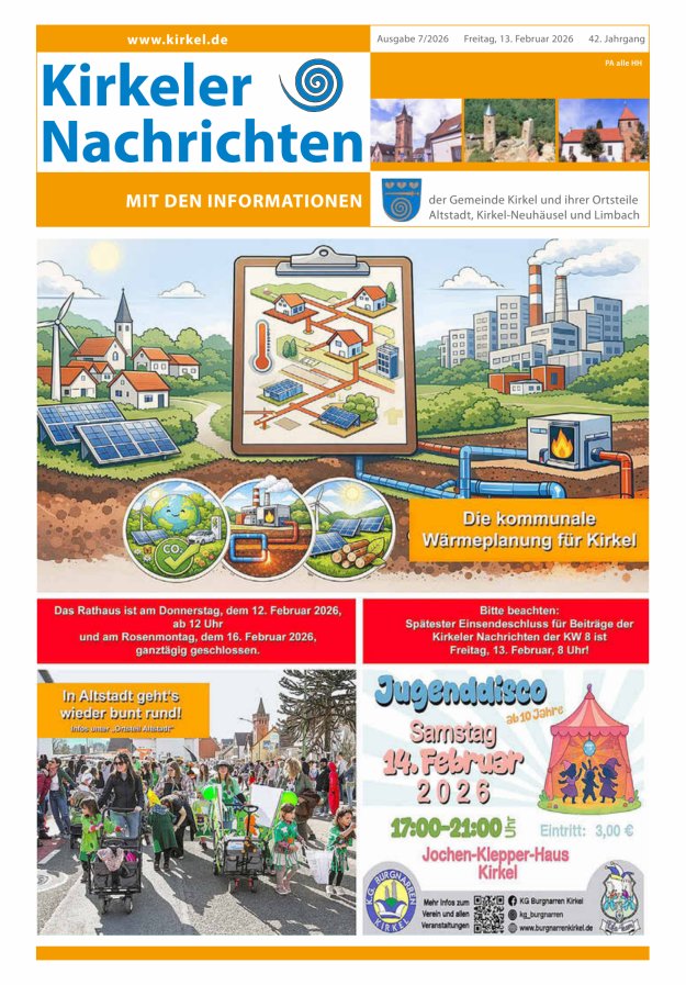 Kirkeler Nachrichten Titelblatt 07/2026