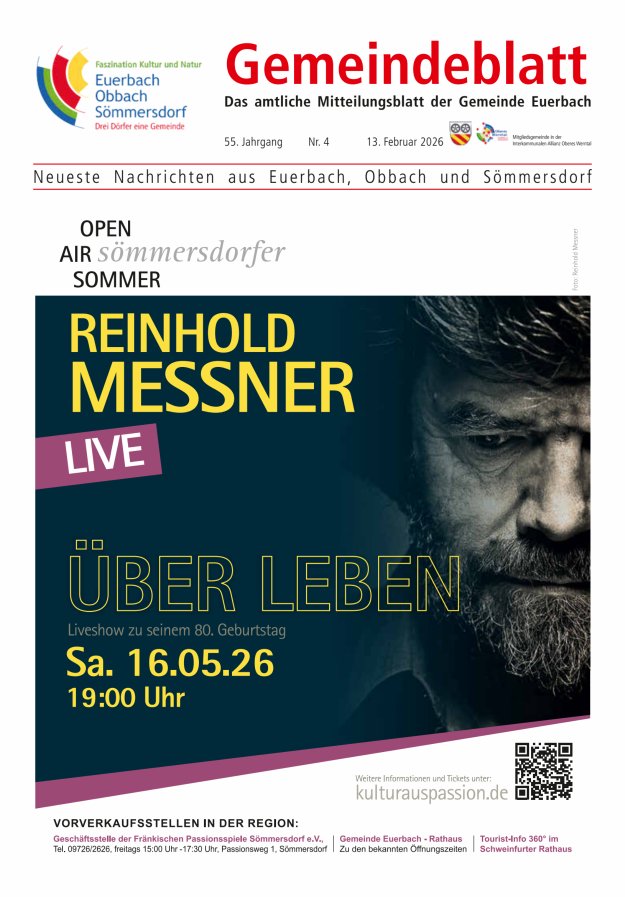 Gemeindeblatt der Gemeinde Euerbach Titelblatt 04/2026