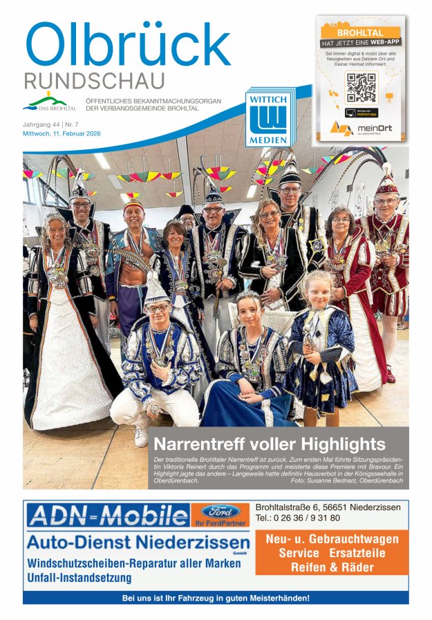 Olbrück Rundschau Titelblatt 07/2026