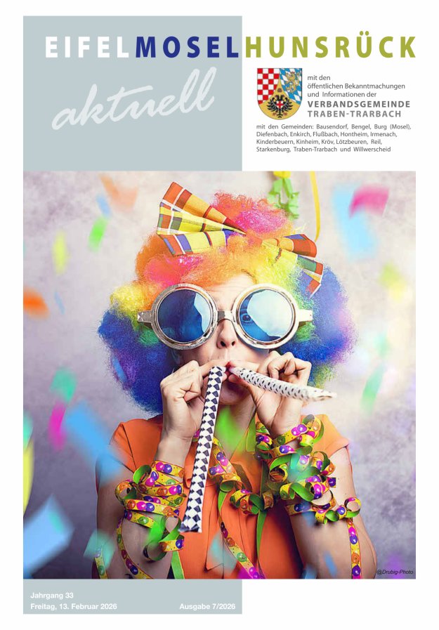 Eifel-Mosel-Hunsrück aktuell VG Traben-Trarbach Titelblatt 07/2026