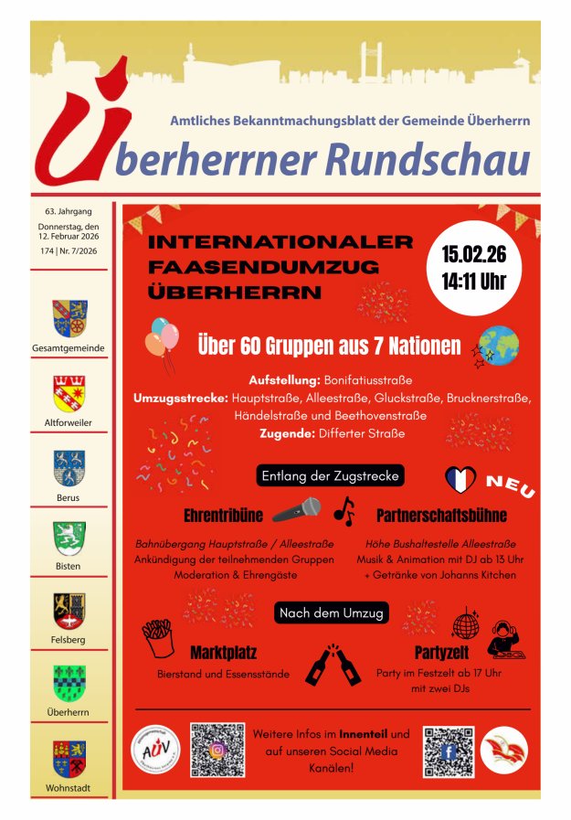 Überherrner Rundschau Titelblatt 07/2026