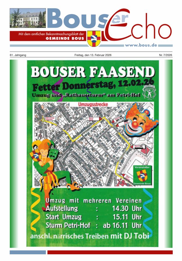 Bouser Echo Titelblatt 07/2026