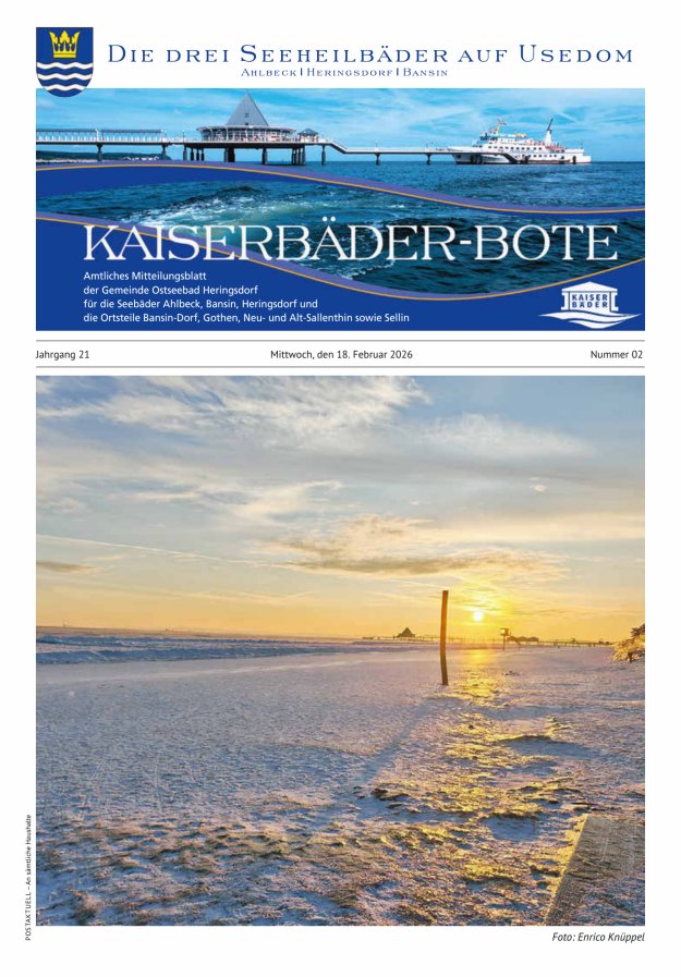 KAISERBÄDER-BOTE Titelblatt 02/2026
