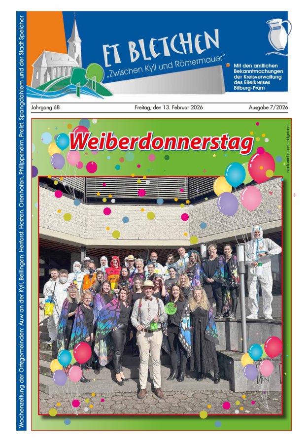 Et Bletchen VG Speicher Titelblatt 07/2026