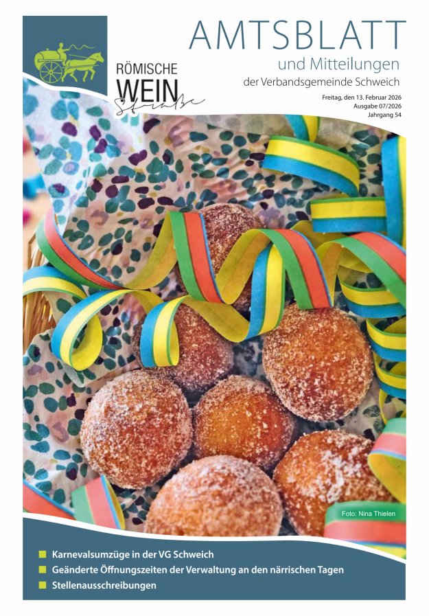 Amtsblatt VG Schweich Titelblatt 07/2026