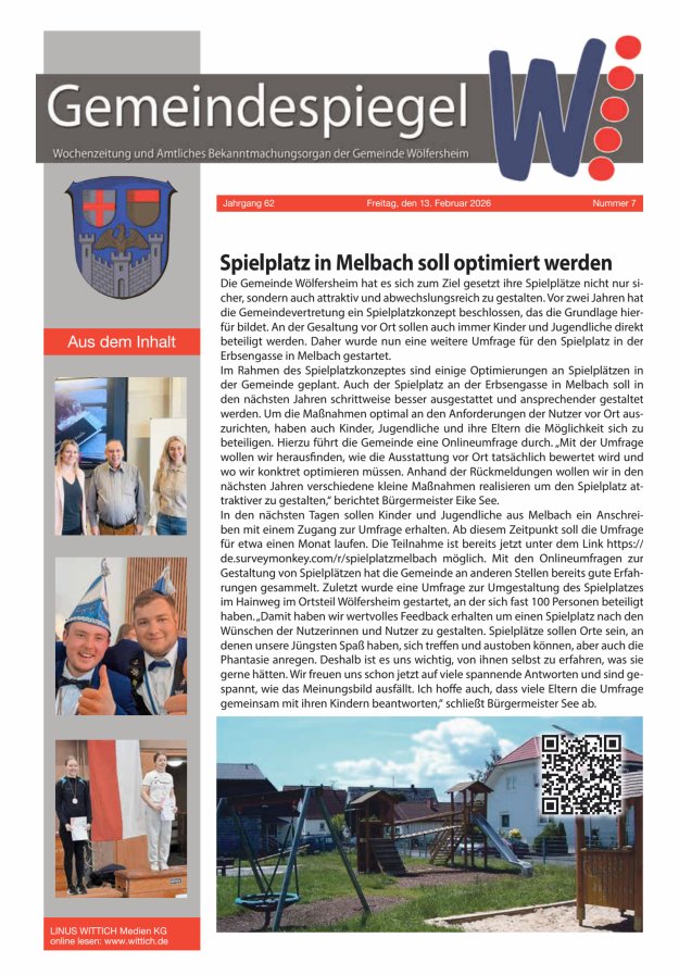 Der Gemeindespiegel Titelblatt 07/2026