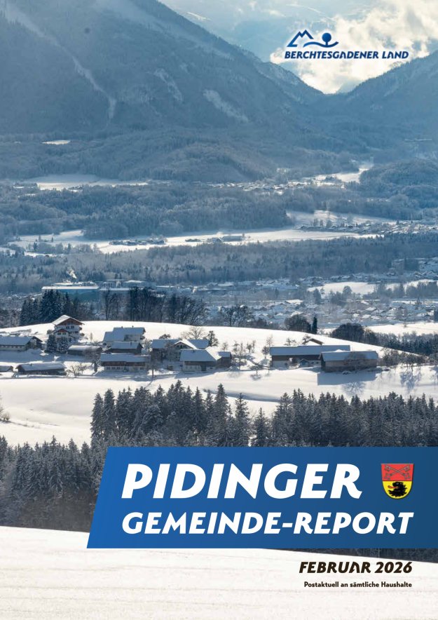 Pidinger Gemeinde-Report Titelblatt 01/2026