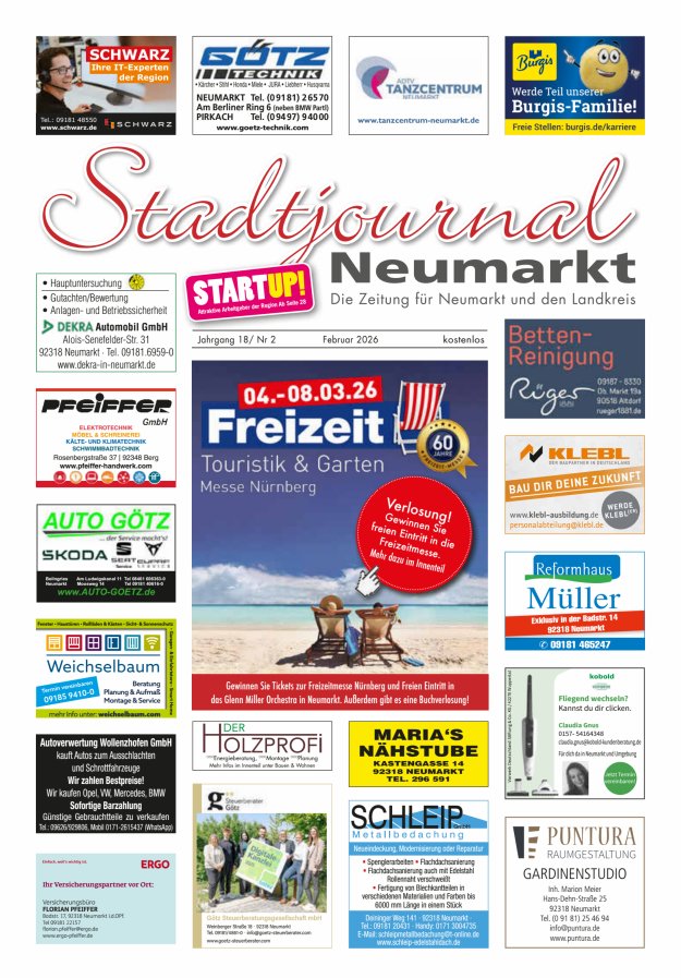 Stadtjournal Neumarkt Titelblatt 02/2026