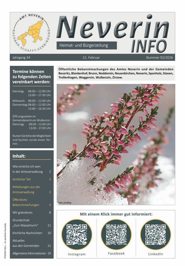 Neverin INFO Titelblatt 02/2026