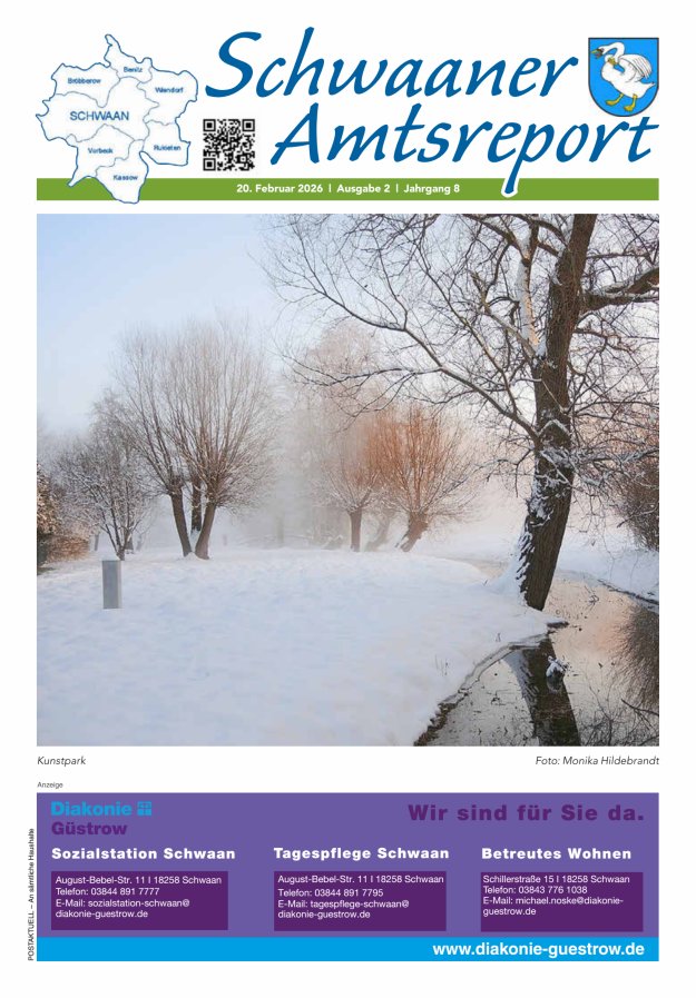 Schwaaner Amtsreport Titelblatt 02/2026