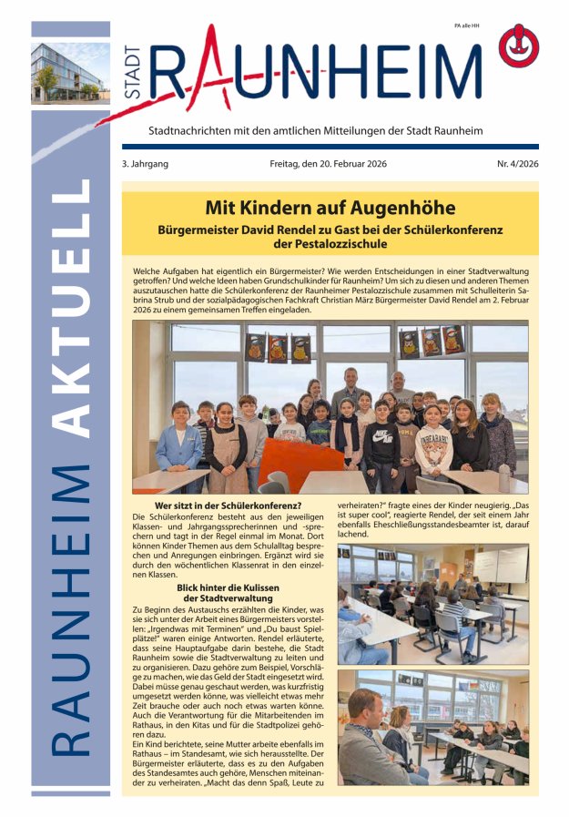 Raunheim aktuell Titelblatt 04/2026