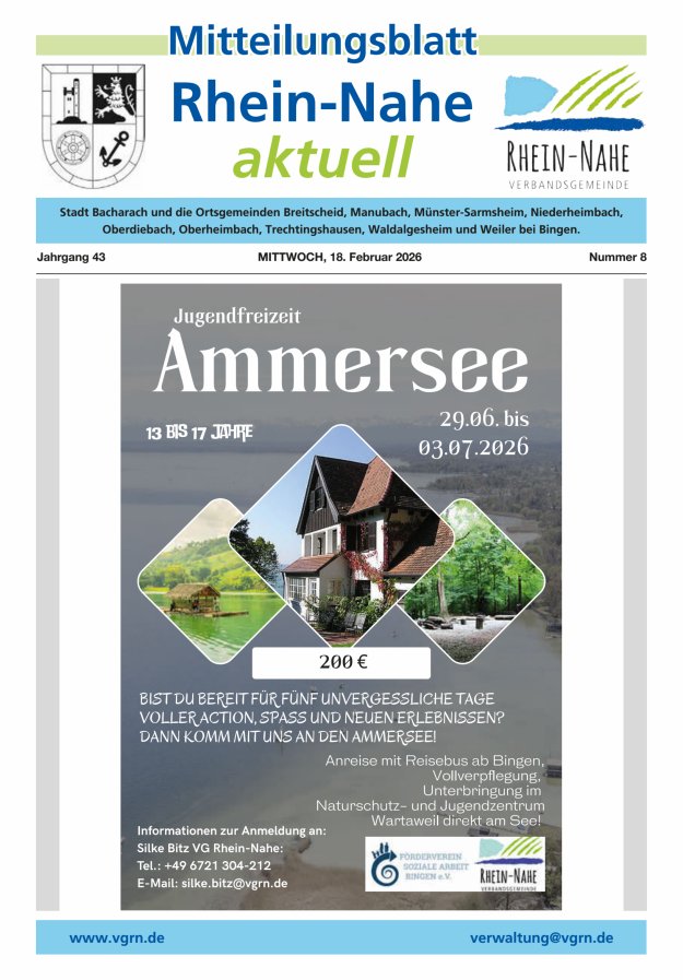 Rhein-Nahe aktuell Titelblatt 08/2026