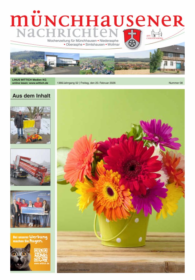 Münchhausener Nachrichten Titelblatt 08/2026