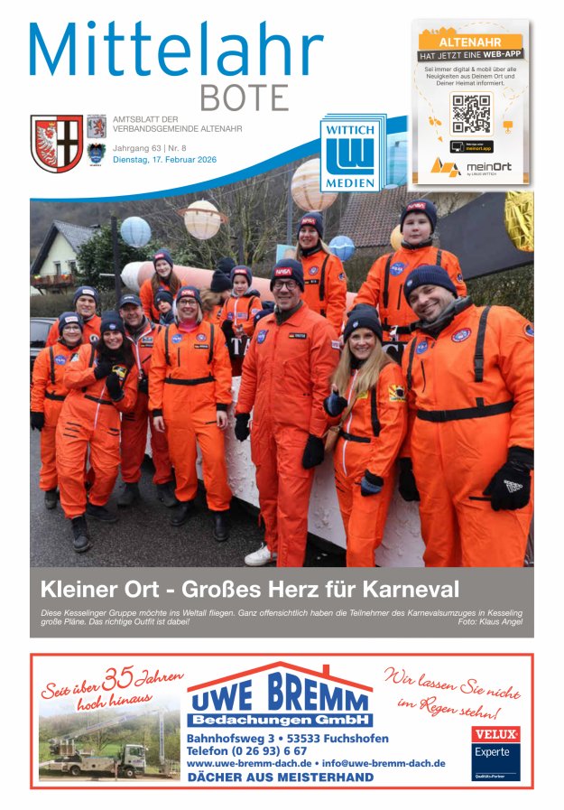 Mittelahr Bote Titelblatt 08/2026