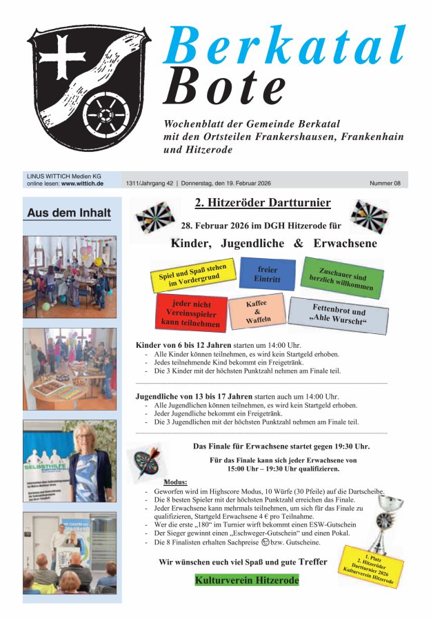 Berkatal Bote Titelblatt 08/2026