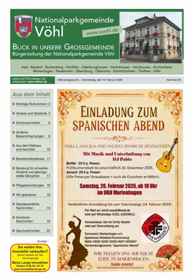 Blick in unsere Grossgemeinde Titelblatt 08/2026