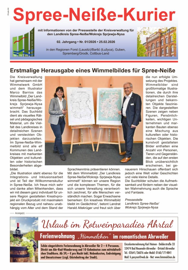 Spree-Neiße-Kurier Titelblatt 01/2026