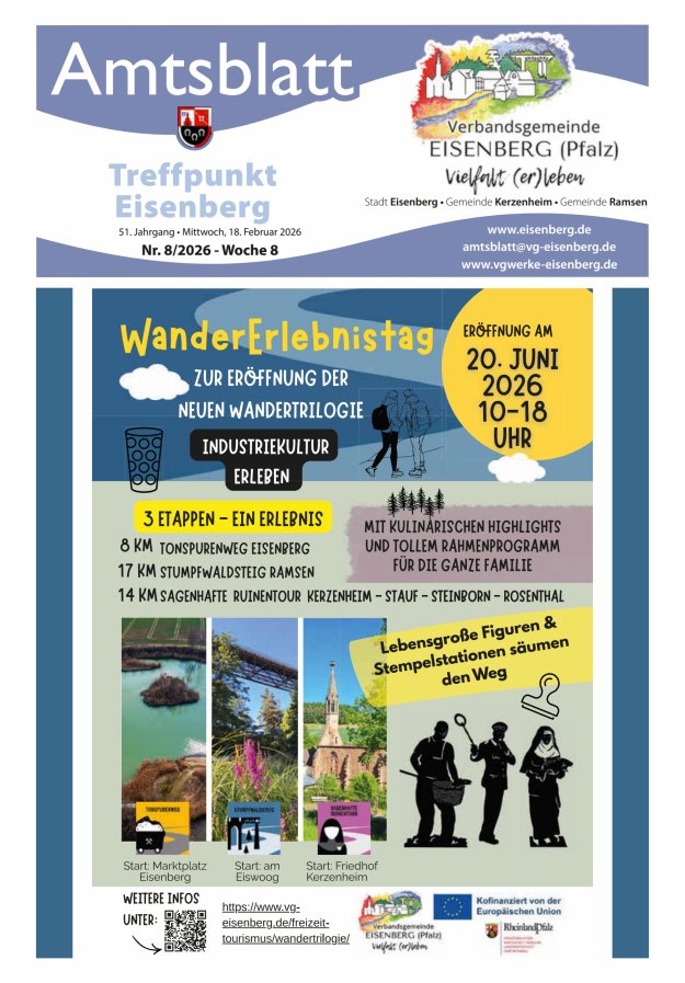 Treffpunkt Eisenberg Titelblatt 08/2026