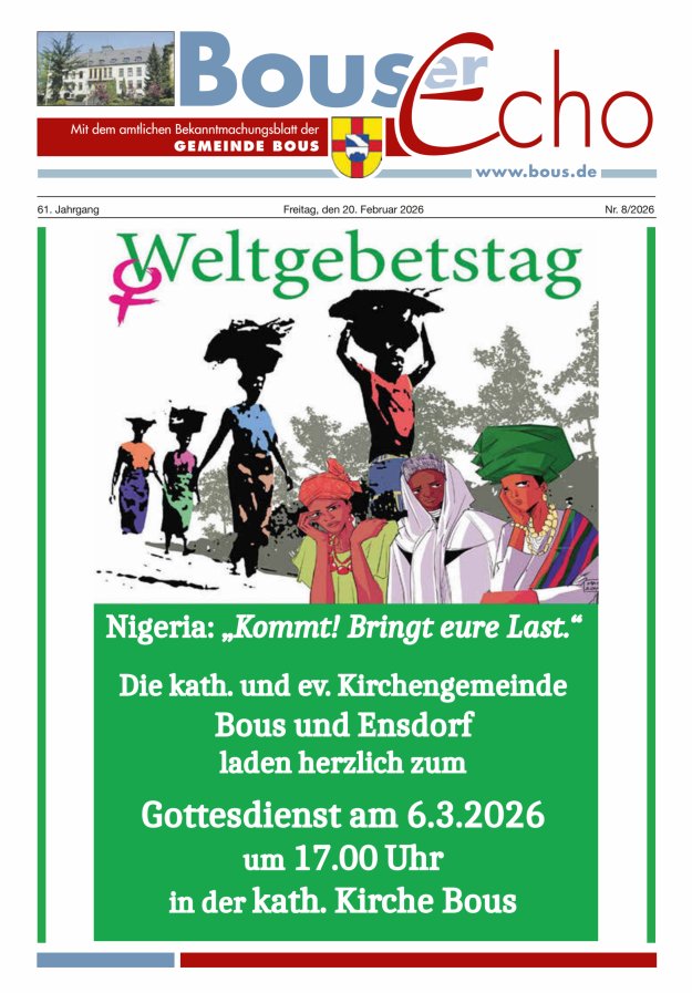 Bouser Echo Titelblatt 08/2026