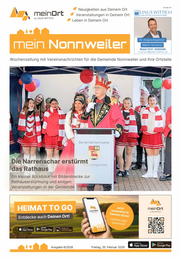 mein Nonnweiler Titelblatt 08/2026