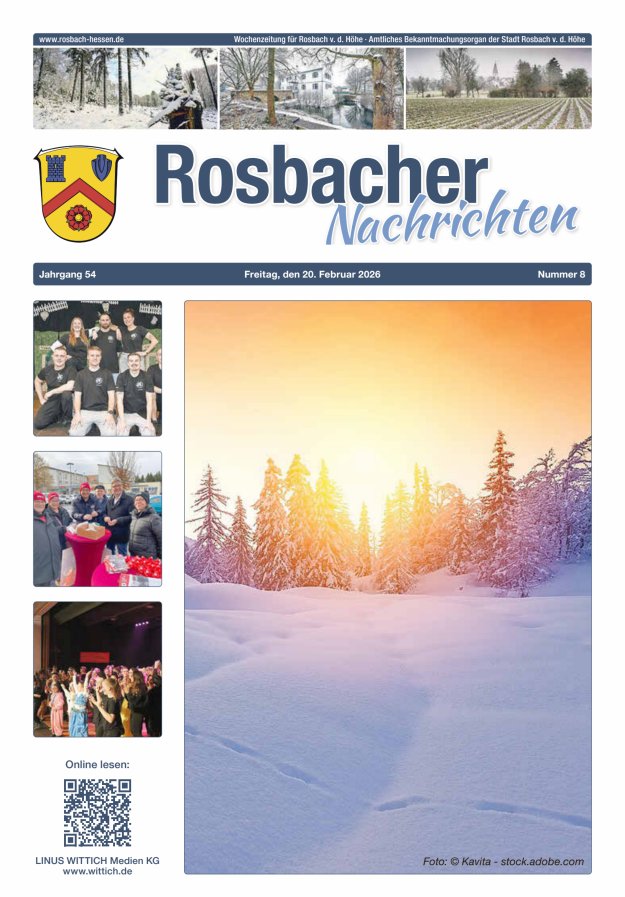 Rosbacher Nachrichten Titelblatt 08/2026