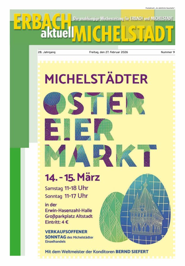 Erbach-Michelstadt aktuell Titelblatt 09/2026