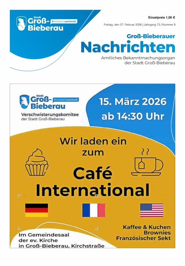 Groß-Bieberauer Nachrichten Titelblatt 09/2026