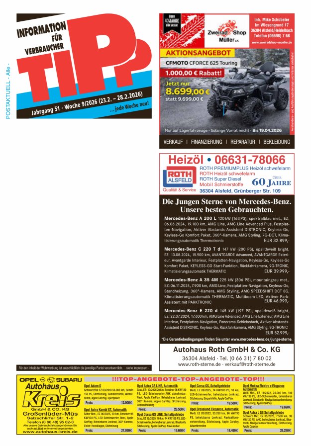 Tipp Vogelsberg Titelblatt 09/2026