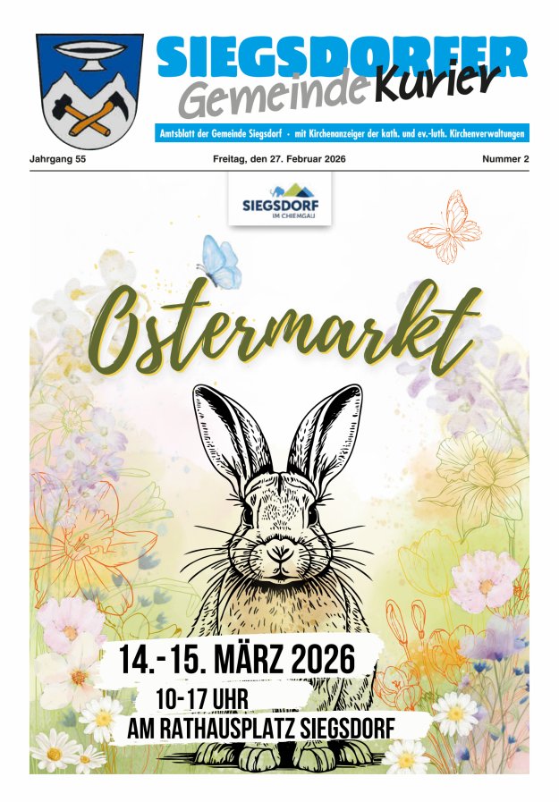 Siegsdorfer Gemeindekurier Titelblatt 02/2026