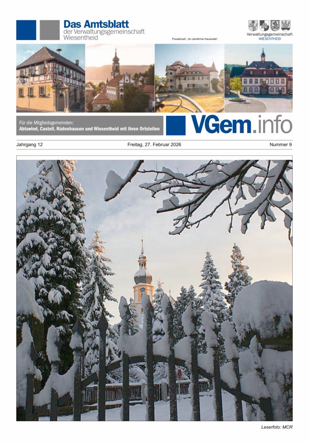 Wiesentheid Titelblatt 09/2026