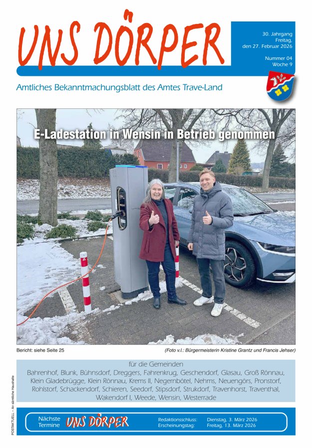 Uns Dörper Titelblatt 04/2026