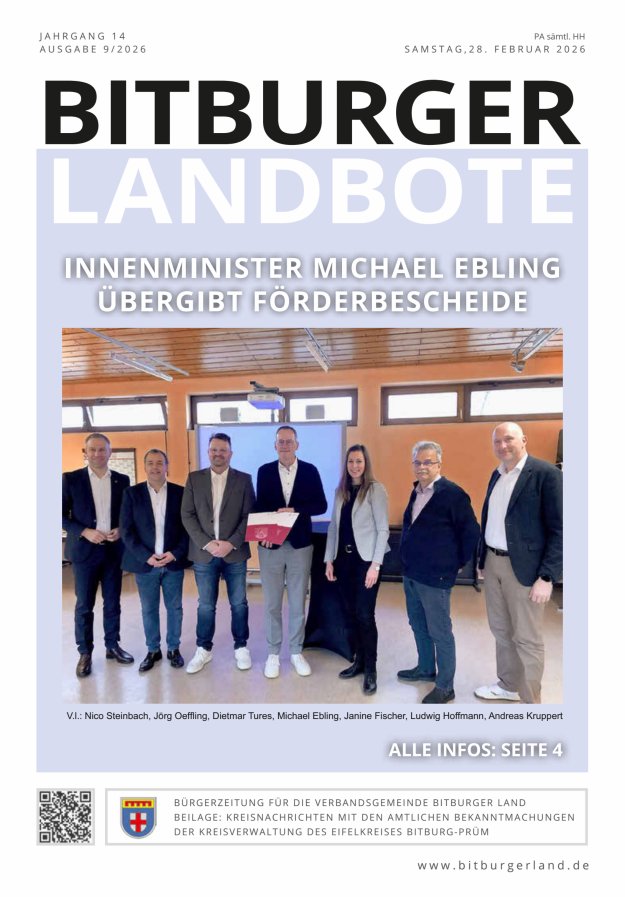 Bitburger Landbote Titelblatt 09/2026