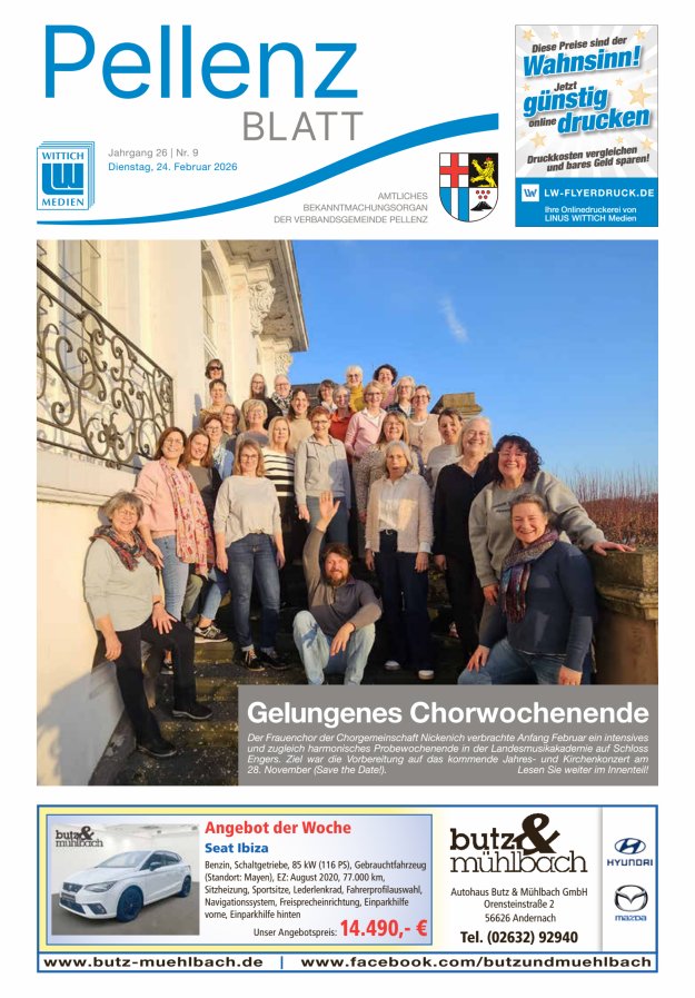 Pellenzblatt Titelblatt 09/2026