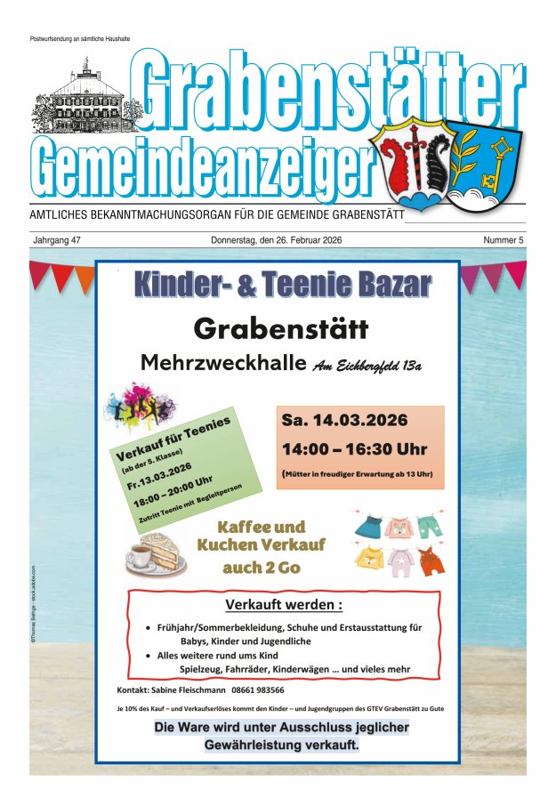 Grabenstätter Gemeindeanzeiger Titelblatt 05/2026