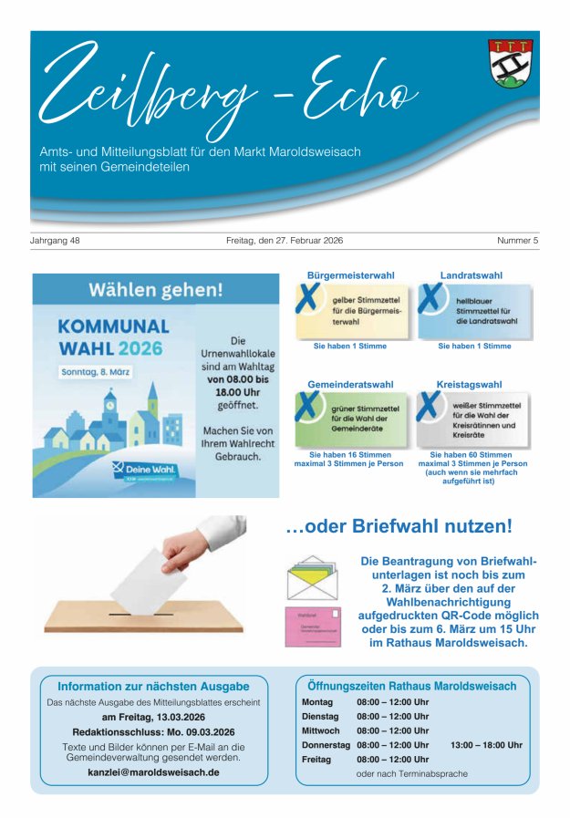 Zeilberg-Echo Titelblatt 05/2026