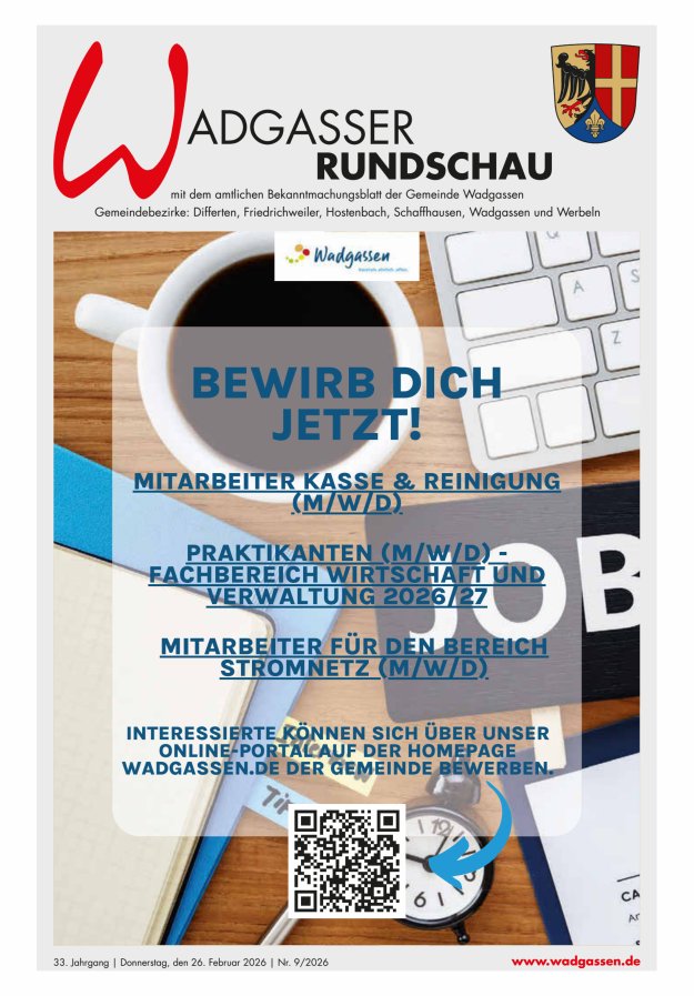 Wadgasser Rundschau Titelblatt 09/2026
