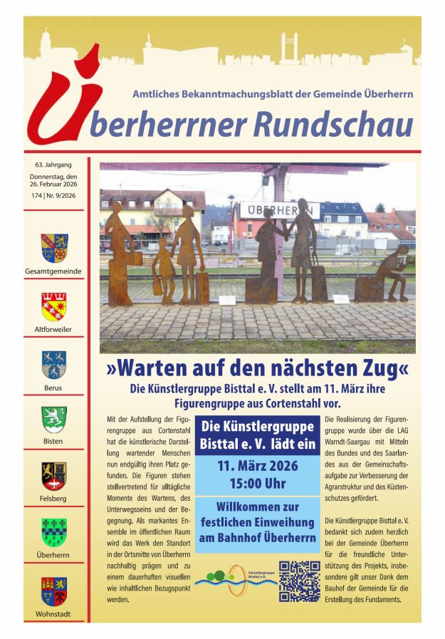 Überherrner Rundschau Titelblatt 09/2026